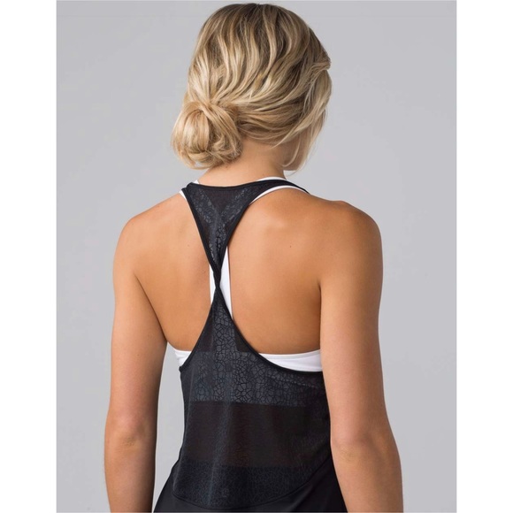 Lululemon Twist & Train Tank in Black Mesh - Picture 3 of 15
